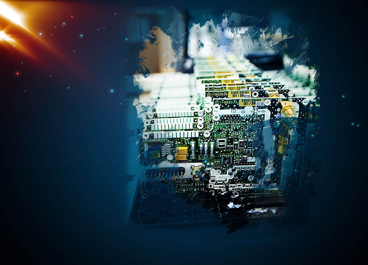 Electronic Boards Art Background with Copy Space Electronic Boards Art Background with Copy Space