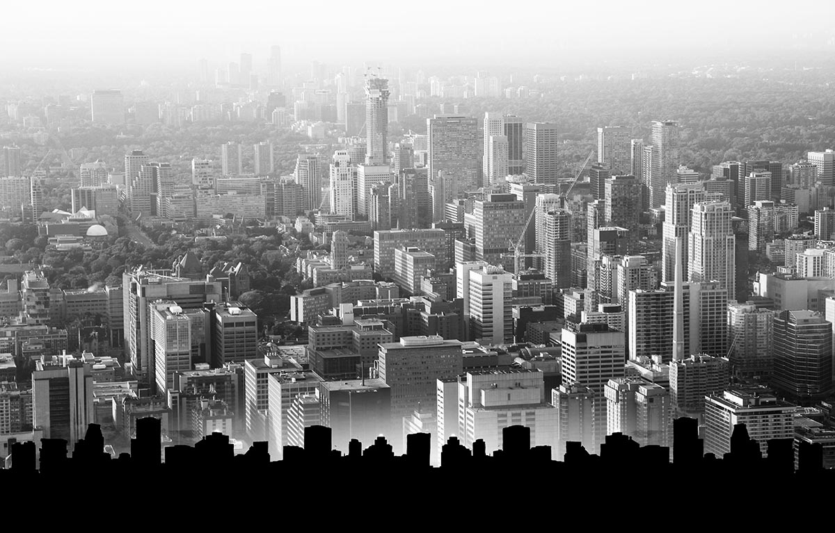 Modern Urban Landscape in BW Modern Urban Landscape in BW