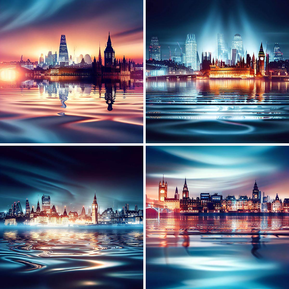 AI London Cityscape Scene AI London Cityscape Scene