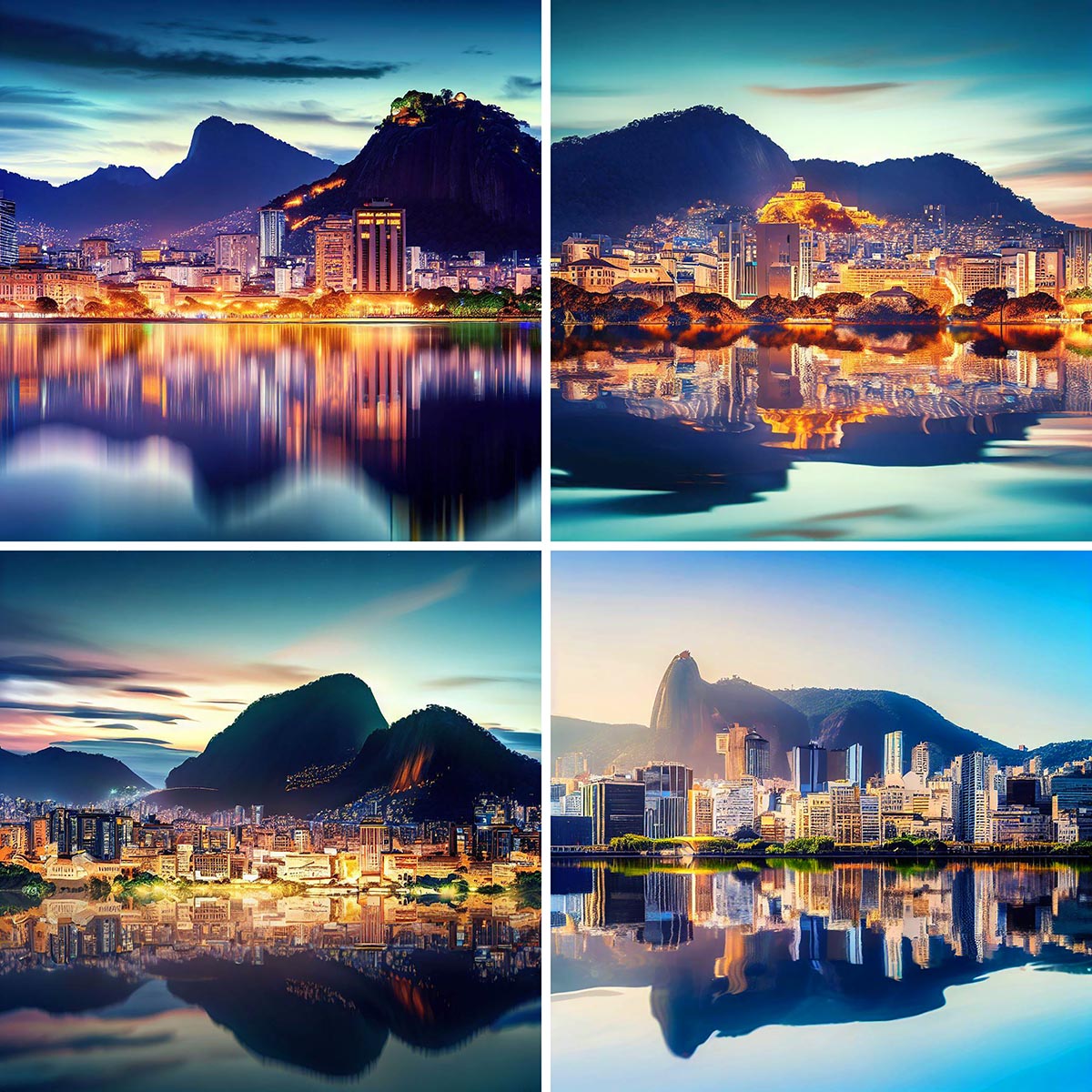 AI Rio Cityscape Scene AI Rio Cityscape Scene